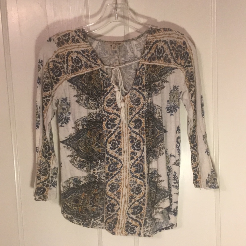 Lucky Brand printed top XS